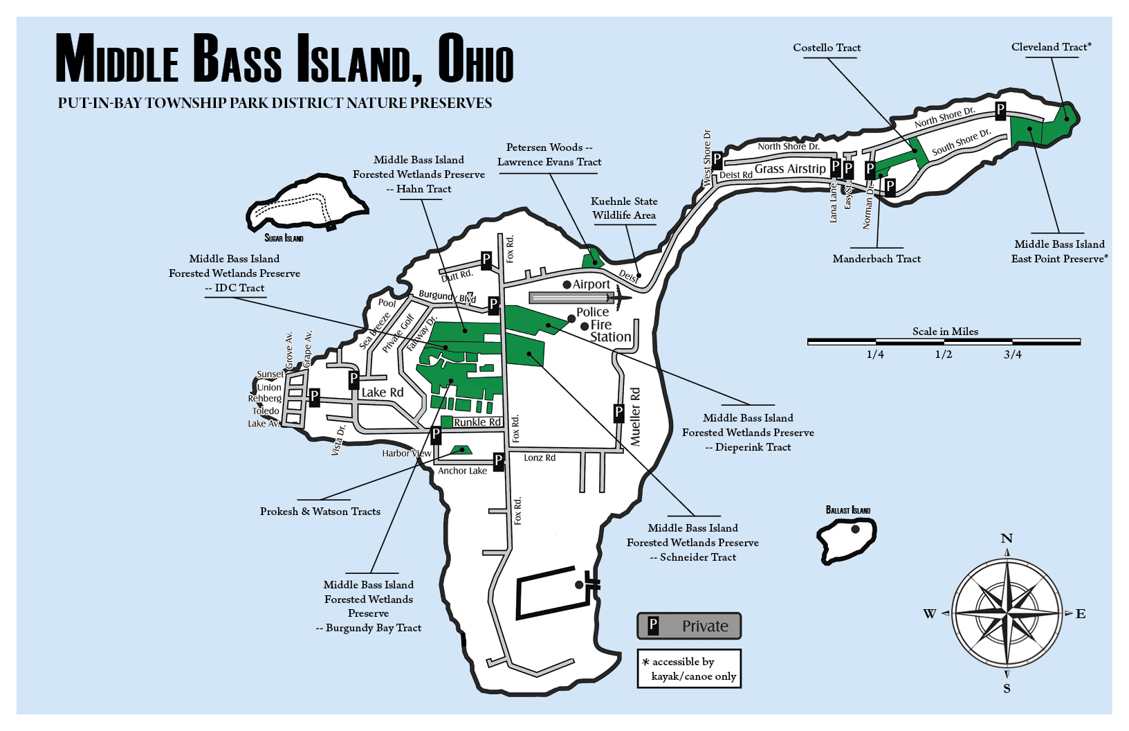 Lake Erie – Middle Bass Island, Ohio Map